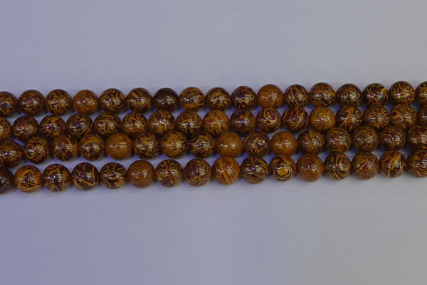 CRO883 15.5 inches 10mm round elephant blood stone beads