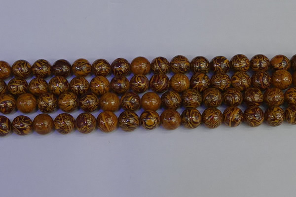 CRO884 15.5 inches 12mm round elephant blood stone beads