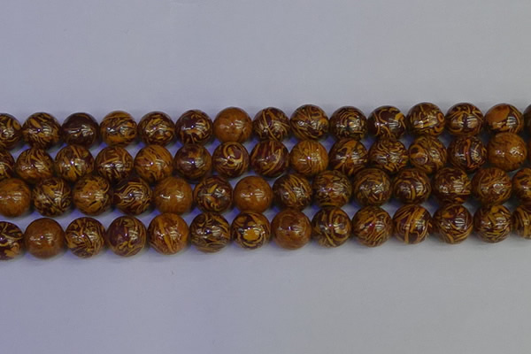 CRO885 15.5 inches 14mm round elephant blood stone beads