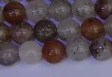 CRO892 15.5 inches 8mm round mixed lodalite quartz beads wholesale