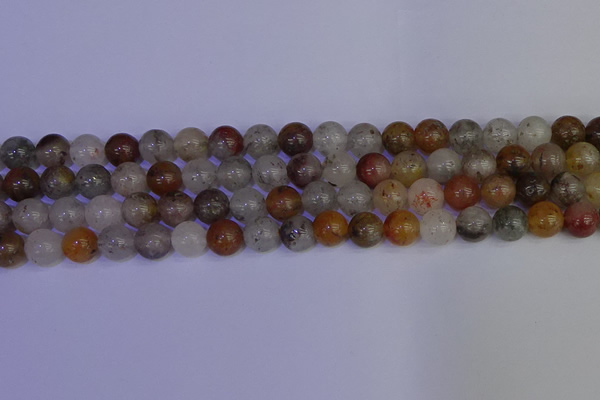 CRO893 15.5 inches 10mm round mixed lodalite quartz beads wholesale