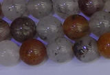 CRO894 15.5 inches 12mm round mixed lodalite quartz beads wholesale