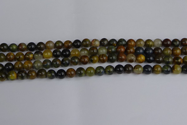 CRO902 15.5 inches 8mm round golden pietersite beads wholesale