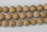 CRO91 15.5 inches 8mm round Chinese wood jasper beads wholesale