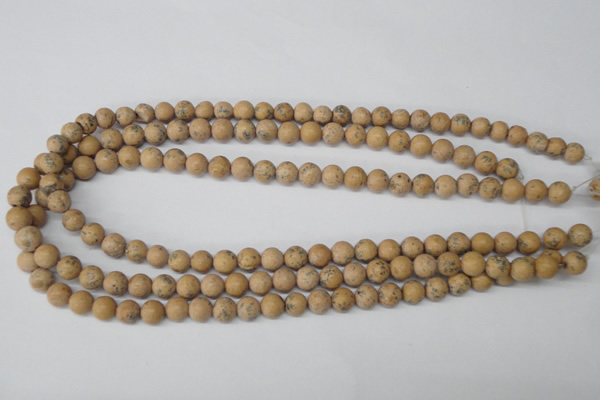 CRO91 15.5 inches 8mm round Chinese wood jasper beads wholesale