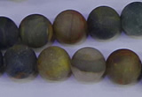 CRO913 15.5 inches 10mm round matte golden pietersite beads