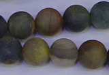 CRO914 15.5 inches 12mm round matte golden pietersite beads