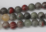 CRO92 15.5 inches 8mm round bloodstone beads wholesale