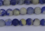 CRO951 15.5 inches 6mm round matte sodalite beads wholesale