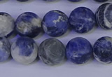 CRO953 15.5 inches 10mm round matte sodalite beads wholesale