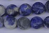 CRO954 15.5 inches 12mm round matte sodalite beads wholesale