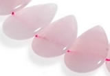 CRQ05 15 inch 20*30mm flat teardrop rose quartz beads Wholesale