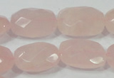 CRQ113 15.5 inches 18*25mm faceted freeform natural rose quartz beads