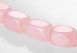 CRQ13 10*14mm cuboid A grade natural rose quartz beads Wholesale