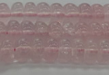 CRQ188 15.5 inches 6*10mm rondelle natural rose quartz beads