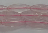 CRQ190 15.5 inches 8*20mm rice natural rose quartz beads