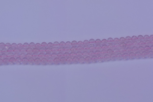 CRQ200 15.5 inches 4mm round Mozambique rose quartz beads