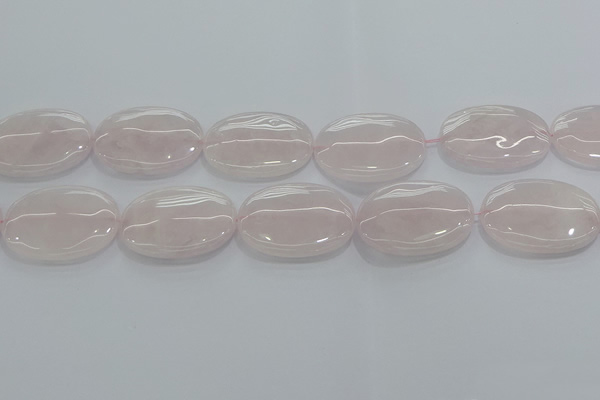 CRQ237 15.5 inches 22*30mm oval rose quartz beads wholesale