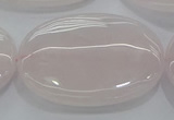 CRQ238 15.5 inches 30*40mm oval rose quartz beads wholesale