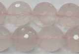 CRQ38 15.5 inches 18mm faceted round natural rose quartz beads