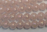 CRQ502 15.5 inches 8mm round AB-color rose quartz beads