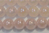 CRQ504 15.5 inches 12mm round AB-color rose quartz beads