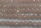 CRQ511 15.5 inches 6mm faceted round AB-color rose quartz beads