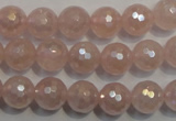 CRQ513 15.5 inches 10mm faceted round AB-color rose quartz beads