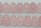 CRQ55 15.5 inches 10*16mm rondelle natural rose quartz beads