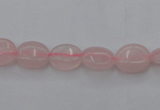 CRQ608 15.5 inches 8*10mm oval rose quartz beads wholesale