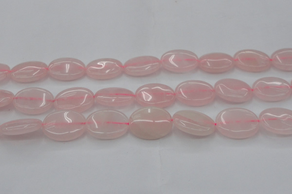 CRQ613 15.5 inches 18*25mm oval rose quartz beads wholesale