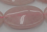 CRQ616 15.5 inches 25*35mm oval rose quartz beads wholesale