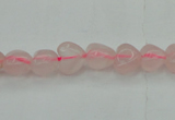 CRQ630 15.5 inches 8*8mm heart rose quartz beads wholesale