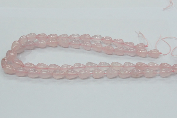 CRQ64 15.5 inches 10*14mm teardrop natural rose quartz beads wholesale