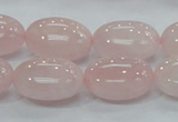 CRQ67 15.5 inches 15*20mm egg-shaped natural rose quartz beads