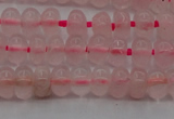 CRQ680 15.5 inches 4*6mm rondelle rose quartz beads wholesale