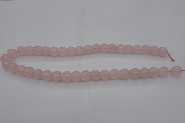 CRQ688 15.5 inches 10*10mm apple-shaped rose quartz beads