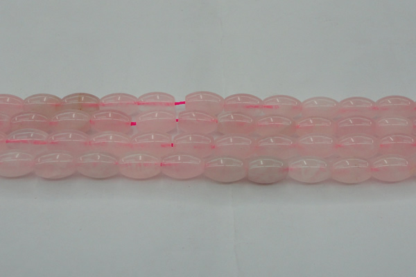 CRQ691 15.5 inches 8*13mm rice rose quartz beads wholesale