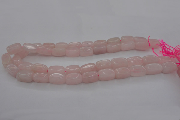 CRQ697 15.5 inches 10*18mm nuggets rose quartz beads wholesale