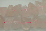 CRQ700 15.5 inches 8*12mm - 10*15mm rose quartz chips beads