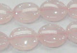 CRQ73 15.5 inches 20mm flat round natural rose quartz beads