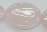 CRQ76 15.5 inches 50mm flat round natural rose quartz beads