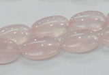 CRQ77 15.5 inches 12*20mm oval natural rose quartz beads wholesale