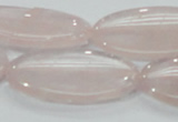 CRQ79 15.5 inches 20*40mm oval natural rose quartz beads wholesale