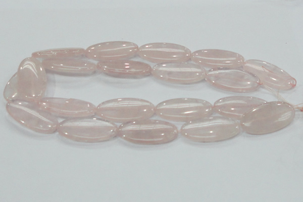 CRQ79 15.5 inches 20*40mm oval natural rose quartz beads wholesale