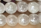 CRQ860 15 inches 6mm faceted round AB-color rose quartz beads