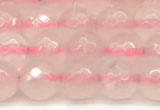 CRQ875 15 inches 6mm faceted round rose quartz beads