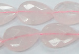 CRQ89 15.5 inches 18*25mm faceted teardrop natural rose quartz beads