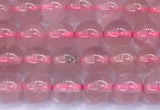 CRQ890 15 inches 4mm round Madagascar rose quartz beads