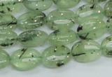 CRU102 15.5 inches 10*14mm oval green rutilated quartz beads